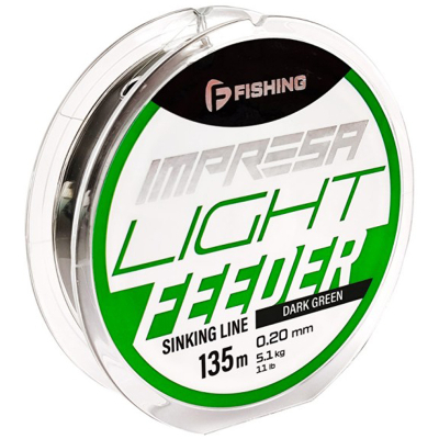 Леска F-Fishing Impresa Light Feeder Dark Green 135м 0,30мм 8,6кг 19lb