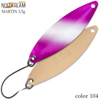 Блесна колеблющаяся Norstream Martin 3,5гр. цв. 104