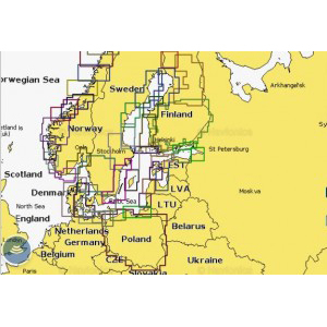 Карта Navionics South Finnish lakes 5G401S2 (Южные Финские озера)