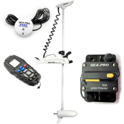 Электромотор Sea-Pro 65L 60 GPS КИТ Оптима БЕЛЫЙ