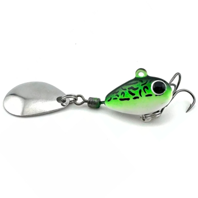 Тейл-спиннер UF-Studio Hurricane 18g цв.GRIA Frog