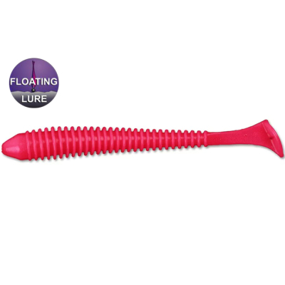 Силиконовая приманка Forsage Tasty worm 3.5" 9 см #019 Floating Pink (7 шт)