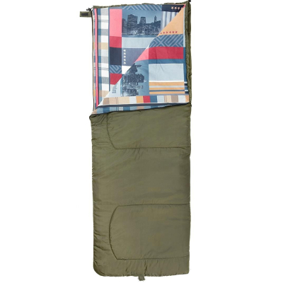Спальный мешок-одеяло Helios Olympus 200B (185х70, холлоф, зеленый/город) (T-HS-SB-O-200B-NC)