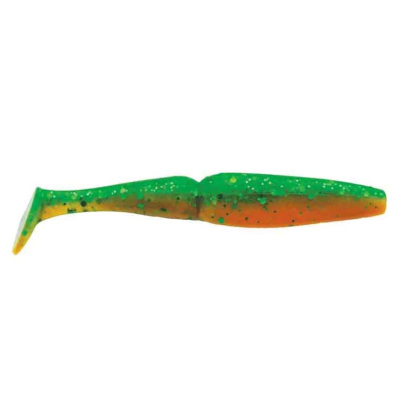 Виброхвост Mottomo Zander 10см Motor Oil Green Glitter 5шт.