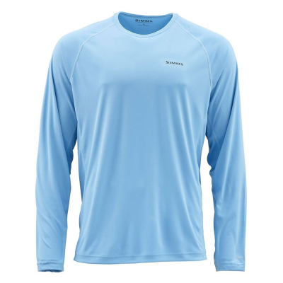 Термофутболка Simms SolarFlex LS Crewneck - Solid, Faded Denim, L