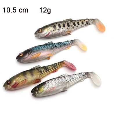 Приманка Savage Gear Craft Cannibal Paddletail 10.5cm 12g Clear Water Mix 4pcs 71831