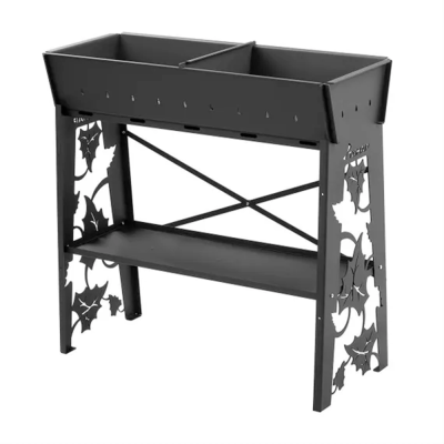 Мангал стационарный Гефест Премиум 3мм 895х370х850 термокраска Тонар (T-MS-08GP)