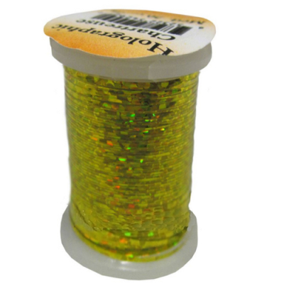 Голографический люрекс плоск. Veniard Holographic tinsel Large single reel Chartreuse