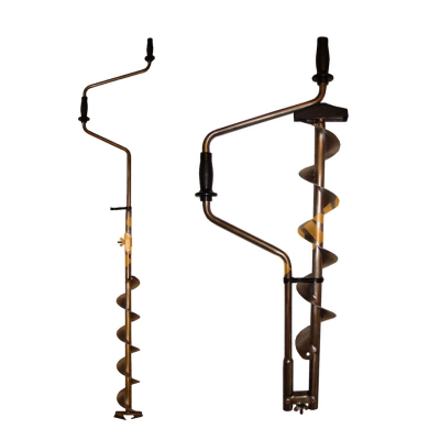 Ледобур 2-х ножевой удлинненый 130мм (Титан)