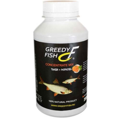 Концентрат микс GreedyFish Concentrate Mix (вкус тыква+морковь) 0,25л.