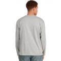 Футболка Simms Logo LS Shirt, Grey Heather, M