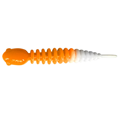 Силиконовая приманка Trout Bait Chub 50 Чеснок цв. 10 (White-Orange)