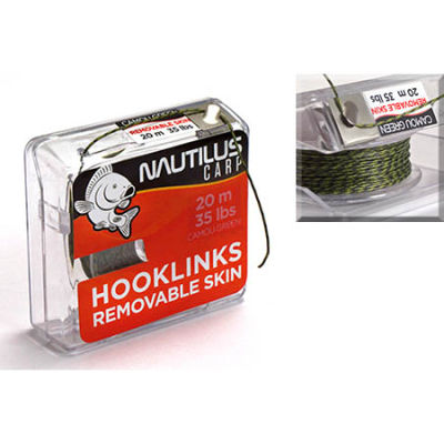 Поводковый материал Nautilus Fast Sinking 45lb 20м Camou Green