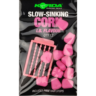 Имитационная приманка Korda Slow Sinking Corn IB Pink медленно тонущая