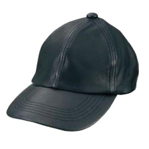 Кепка кожаная Gamakatsu GM-9443 Leather Cap размер L черная