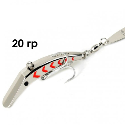 Блесна GT-BIO Eudemons 6.1см, 20гр, серебро  GT-32T