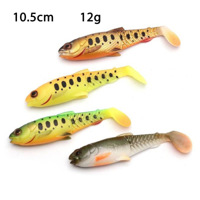 Приманка Savage Gear Craft Cannibal Paddletail 10.5cm 12g Dark Water Mix 4pcs 71832