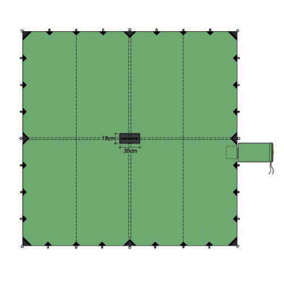 Тент Bask Canopy 6*6 V3 цв. Зеленый