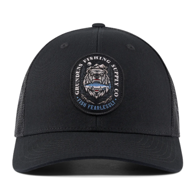 Бейсболка Grundens Bear Essentials Trucker, Black, One Size