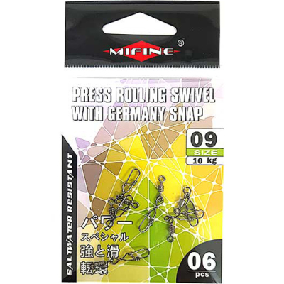 Вертлюг с карабином Mifine SX34-4