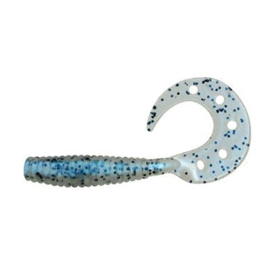 Твистер Dragon Diver 2.5"/6cm 15 шт. PEARL BS black glitter