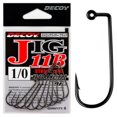 Крючок одинарный Decoy Jig 11B #3/0 (7 шт.)