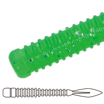 Силиконовая приманка Major Craft Para Worm PW-AJIFLAT 2.3" цв. #066