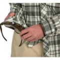 Рубашка Simms BugStopper LS Shirt, Sterling Morada Plaid, LEU