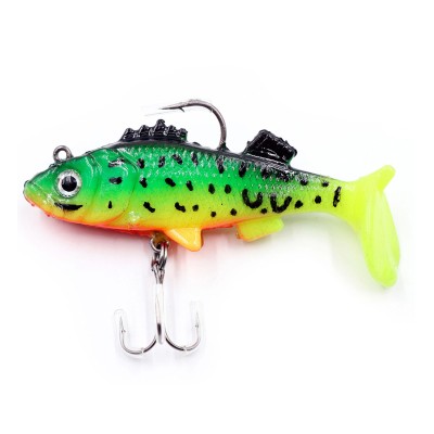 Приманка оснащенная Namazu PVC Perch 80мм 19гр. цвет 07 (2 шт.)