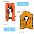 Жилет самонадувной Life Jacket салатовый