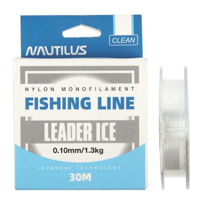 Леска Nautilus Leader Ice 30м 0,12мм, 1,6кг