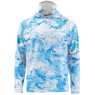 Термофутболка Simms SolarFlex UltraCool Armor, Cloud Camo Blue, XXL