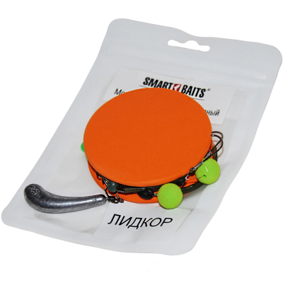 Монтаж "Осетровый лидкор" Smart Baits, 25г, длина 75 см, 2 поводка 20см/20см