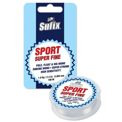 Леска монофильная Sufix Sport Clear 100m 0.12mm