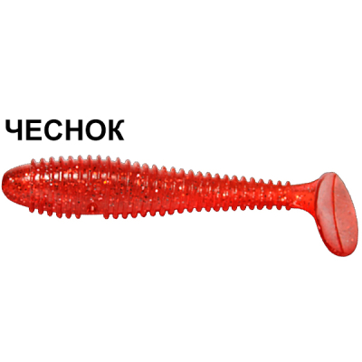 Силиконовая приманка Crazy Fish Vibro Fat 1-7.1-4-5 чеснок цв. cherry (вишня)