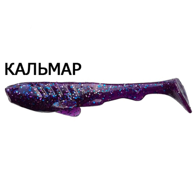 Силиконовая приманка Crazy Fish Tough 4" 48-100-98-6 кальмар цв. space