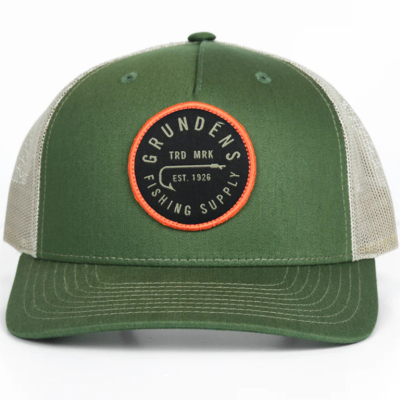 Кепка Grundens Hook Trucker FP, Army Olive/Tan