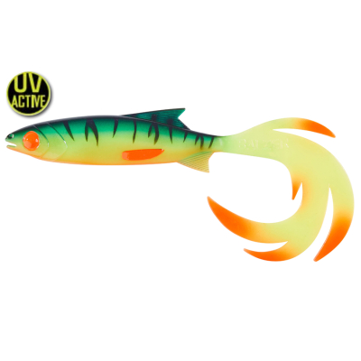 Силиконовая приманка Balzer Shirasu Reptile Shad 19см 26гр. цв. UV Fireshark (13674 119)