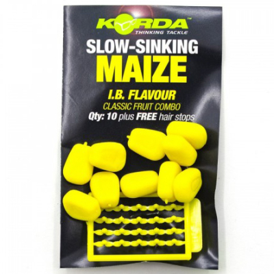 Имитационная приманка Korda Slow Sinking Corn IB Yellow KPB31 (фруктовый желтый)