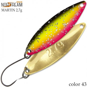 Блесна колеблющаяся Norstream Martin 2,7гр. цв. 43