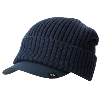 Шапка Daiwa DC-9324W Knit Cap With Brim (Navy) Free Size (4550133487149)