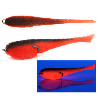 Мормыш Классическая Поролоновая рыбка с поджатым двойником 10 см, цв. 27, 3 шт/упак