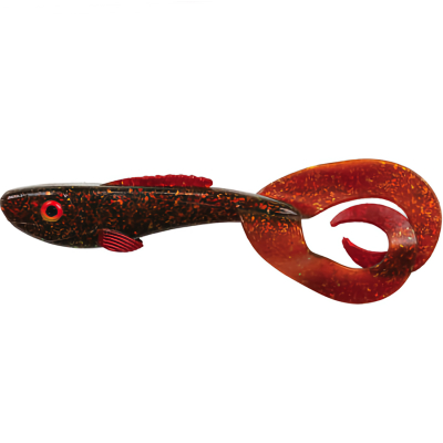 Силиконовая приманка Abu Garcia Beast Twin Tail 170mm цв. Lava Motoroil