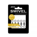 Вертлюг BKK Rolling Swivel-32 (Brass, BLack) #3/0 (3шт)