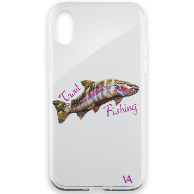 Чехол силиконовый Veduta iPhone Xs - Trout Fishing