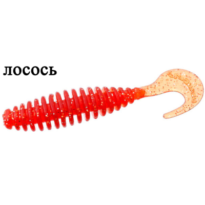 Мягкая приманка Flagman Crusher 4" цв. ruby 5pc salmon