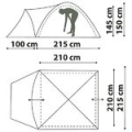 Палатка Canadian Camper Karibu 4 (цвет forest  дуги 9,5 мм)