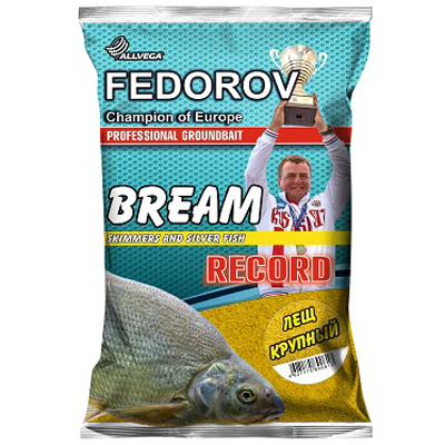 Прикормка Allvega "Fedorov Record" 1 кг (ЛЕЩ КРУПНЫЙ)