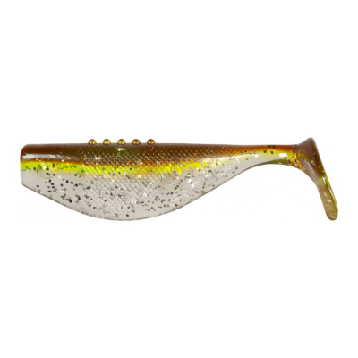 Риппер Dragon Fatty Pro 3,5"/8,5cm 10 шт. CLEAR/MOTOR OIL silver glit. silver gl
