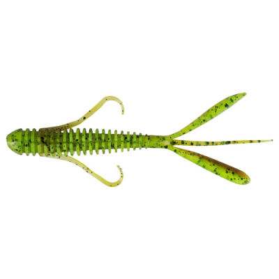 Силиконовая приманка Keitech Hog Impact 4" 401 Green Pumkin/Chartreuse